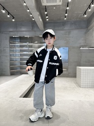 Áo khoác cho bé trai17-45kg áo khoác bomber bé trai 4-14 tuổi mẫu chữ HIPHOP chất nỉ cao cấp sang tr