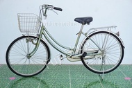 จักรยานแม่บ้านญี่ปุ่น - ล้อ 24 นิ้ว - ไม่มีเกียร์ - Bridgestone - สีเทา [จักรยานมือสอง]