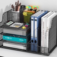 Bookshelf Office Supplies Storage Rack File Desktop Rack File File Rack Desk Metal Storage Box More 