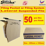 Snowdex Lateral Filing System Suspended File Suspension File Lateral Filing Pocket (1 Box = 50pcs)