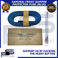 Samurai Rubber Lip Skirt Universal Pure Blue / Car Samurai Front Bumper Lip Protector Rubber