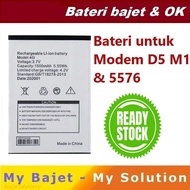 MIFI BATTERY 4G MODEM D5 M1 1500MAH y903t- LY805 5.55WH lte-fdd/tdd wireless router D6 MIFI
