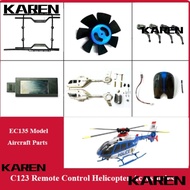 KAREN1 Remote Control Helicopter, Universal Black EC135 Model Aircraft,  DIY Aircraft Parts Accessor