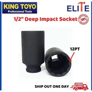 King Toyo 1/2” Deep Impact Socket ( 12 Point )/  Box Socket ( Made In Taiwan ) 30mm & 32mm