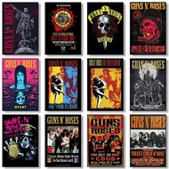 Modern Pop Retro Guns N' Roses Rock Band Music Album Cover Hd Poster,No Frame Canvas Painting Gift
