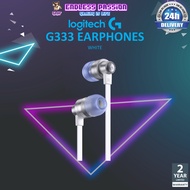 Logitech G333 Gaming Earphones - in-Line Mic and Controls - Gaming-Grade Dual Drivers - Durable Alum