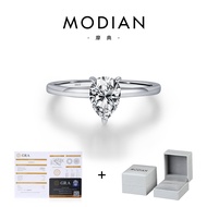 Modian S925 เงินสเตอร์ลิง Waterdrop แหวนสําหรับหมั้นและข้อเสนอ < Ne1> และหรูหรา Moissanite แหวนเพชรส