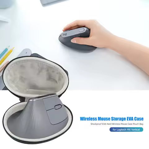Wireless Mouse EVA Case Portable Travel Protective Bag for Logitech MX Vertical