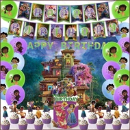 PS3 Disney Encanto Theme Mirabel Birthday Party Decoration Cake Topper Balloons Banner Party Needs S