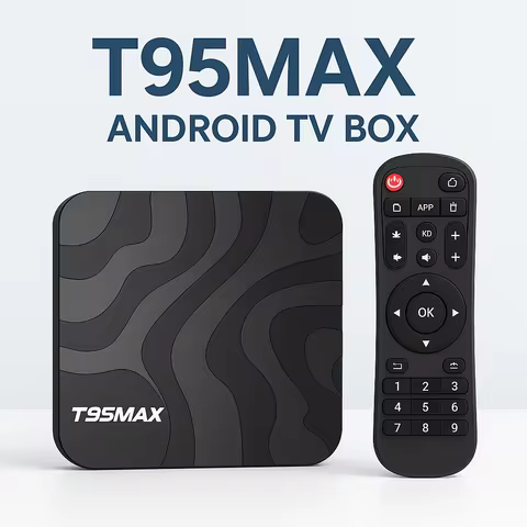 T95MAX ATV TV Box Android 14 Allwinner H618 4K AV1 2.4&5G Wifi BT Google Voice Remote 2G16G 4G32G 64