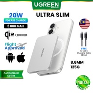 【Ultra Slim】UGREEN Qi2 5000mAh Magnetic Powerbank Magsafe Magflow Air Thin Portable Travel Lightweig