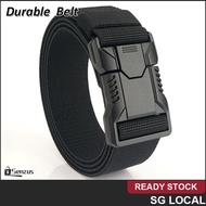 [SG] Men belt Aluminum Alloye Buckle Elastic Belts For Men Durable Belt