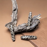 Natural Black White Ethnic Tibetan Dzi Beads Tibetan Style Nine Eyes Old Dzi Agate Pendant Eye Penda