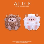 Furry Sheep DIY Self Adhesive Iron on Sew on Embroidered Patches