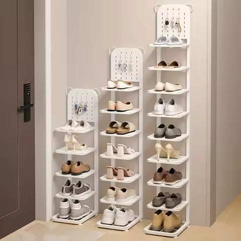 5/7/9-tier Shoe Rack, Heavy-duty Narrow Design, Space-saving - Upright Shoe Cabinet. Sturdy 5/7/9-ti