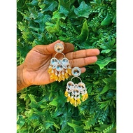 Gemstone Premium Indian Jhumka Earrings | Traditional Ethnic Jewellery | Bridal | Party Wear