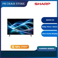 (NEW MODEL) SHARP HJ6000X SERIES 50"-75" AQUOS 4K UHD GOOGLE TV | 4TC50HJ6000X 4TC55HJ6000X 4TC65HJ6