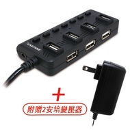 [S03 Building Information] Esense Expansion Warrior Upgraded Version-7port USB 2.0 HUB-2A 01-GPH775