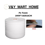 【READY STOCK】PE Foam Roll 3MM x 100 x 50CM White Protective Foam