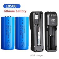 18500 Li-ion Batteries 3.7V Rechargeable Lithium Ion Battery 1500 MAh USB Charger for Electric Toy L