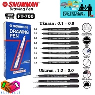 [DOZENS] Calligraphy Pen Snowman FT-700 / 700 Calligraphy Drawing Pen Letter Writing Marker 0.1 - 0.