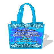 Tas Goodie Bag 100 harian Souvenir Acara Tahlil 100 Hari Custom Desain