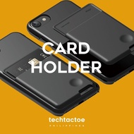Tech Card Wallet Adhesive Silicone Pocket for Mobiles