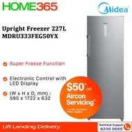 Midea Upright Fridge 227L MDRU333FEG50YX