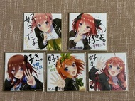 五等分的花嫁 日本劇場版 色紙 特典 不散賣