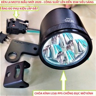 ĐÈN TRỢ SÁNG L4 MOTO MẪU MỚI LOẠI TỐT ( TẶNG PÁT + CÔNG TẮC )  ĐÈN LED TRỢ SÁNG XE MÁY  ĐÈN L4  ĐỒ C