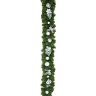 Pine Line 8 Inches 6 Feet Silver/Gold Decoration (60850-5) Christmas Decorations