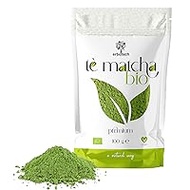 ERBOTECH Matcha Tea Organic / Japanese Organic Green Tea Powder 100 g, 100% Natural Multivitamin, Premium Quality, Vegan, Ideal for Cakes, Smoothies, Iced Tea