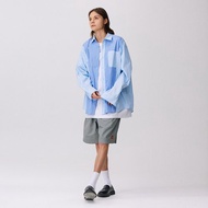 MOKACME 22SS 拼接獨立設計師解構拼接寬松CITY BOY條紋襯衫襯衣