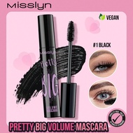 Mascara Pretty Big Volume, Mascara tạo độ dày và dài mi màu đen có thể rửa'sạch, Độ dày siêu lớn, Cô