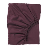 ULLVIDE 床包, 深紅色, 150x200 公分