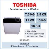 TOSHIBA 7.5KG 8.5KG 11KG 13KG 16KG SEMI AUTO WASHER  VH-H85MM  VH-H95MM VH-J120MM VH-J140MM WASHING 