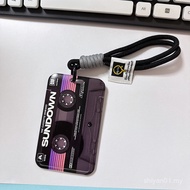 Cartoon Cartoon Creative Tape Luggage Tag Card Holder Traffic Card Student School Card Meal Card Hol
