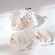 CAPYHANA หมวก ถุงมือ ถุงเท้าเด็กทารก   Bamboo 100% SUPER SOFT ทารก ( ถุงมือ ถุงเท้า หมวกหมี )