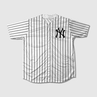 NEW YORK YANKEES AESPA Full Print Baseball Jersey Adult T-Shirt | CAN BE CUSTOMIZED