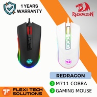 Flexi Tech REDRAGON M711 COBRA Black & White Gaming Mouse with 16.8 Million RGB Color Backlit 10,000