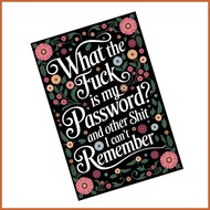 Password Notebook Funny Password Recording Supplies Email Address Organizer Book for Women Men Adult