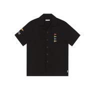 [MOO 10/24] Explorer Flag Short Sleeves Shirt เสื้อเชิ้ตแขนสั้น ผ้า Cotton Dobby ตกแต่งดีเทลปักลวดลา