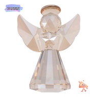 FANSIN1 Crystal Guardian Angel Figurine, Champagne Angel Figurine Crystal Glass Guardian Angel Figur