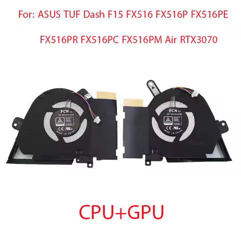 Laptop CPU+GPU Cooler Cooling Fan For ASUS TUF Dash F15 FX516 FX516P FX516PE FX516PR FX516PC FX516PM