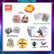 *READY STOCK* MK 692 3WAY ADAPTOR / MK 515WHI 15A PLUG TOP / MK 650 WHI MK 654 WHI MK 646 WHI 13A PL