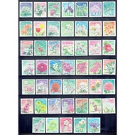 Japan R795 Flowers of the Hometown - Prefectural flowers of the 47 prefectures 50 YEN stamps 47v USE
