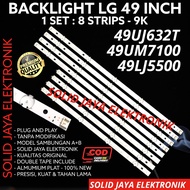 LG 49 INC LED TV BACKLIGHT 49UJ632T 49UJ632 T 49UM7100 49LJ5500 BL LAMP 49UJ 49UM 49LJ 9K 9 BUTTONS 