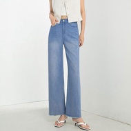 VELIN S-5XL Plus Size Jeans For Women Korean High Waist Long Pants Retro Straight Denim Pants