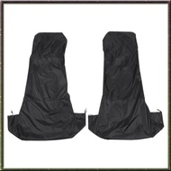 [I O J E] 2x Universal Waterproof Nylon Front Car Van Seat Covers Protectors Black Pair