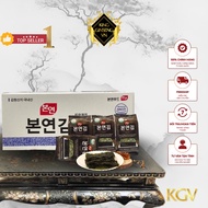 1 Thùng Rong Biển Ăn Liền Bonyeon 72 Gói Rong Biển Sấy Giòn Tẩm Vị Hàn Quốc